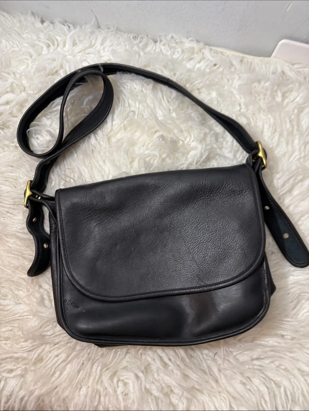 Coach 9951 Patricia Legacy Black Leather Crossbody Shoulder Bag